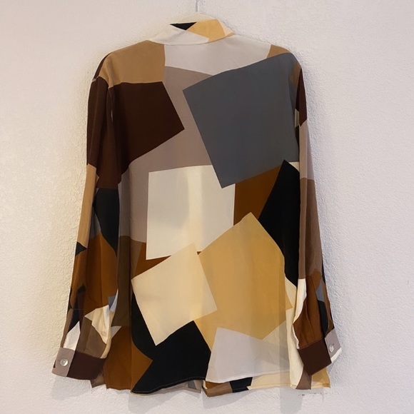 100% silk DIANE VON FURSTENBERG Silk Asset blouse - Picture 6 of 14